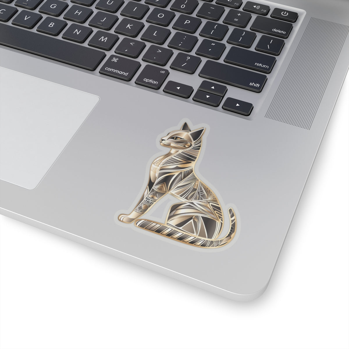 Golden Cat Kiss-Cut Sticker – Stylish & Durable Decoration