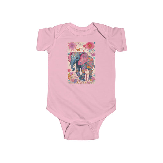 Boho Elephant Infant Bodysuit – Soft Cotton Jersey