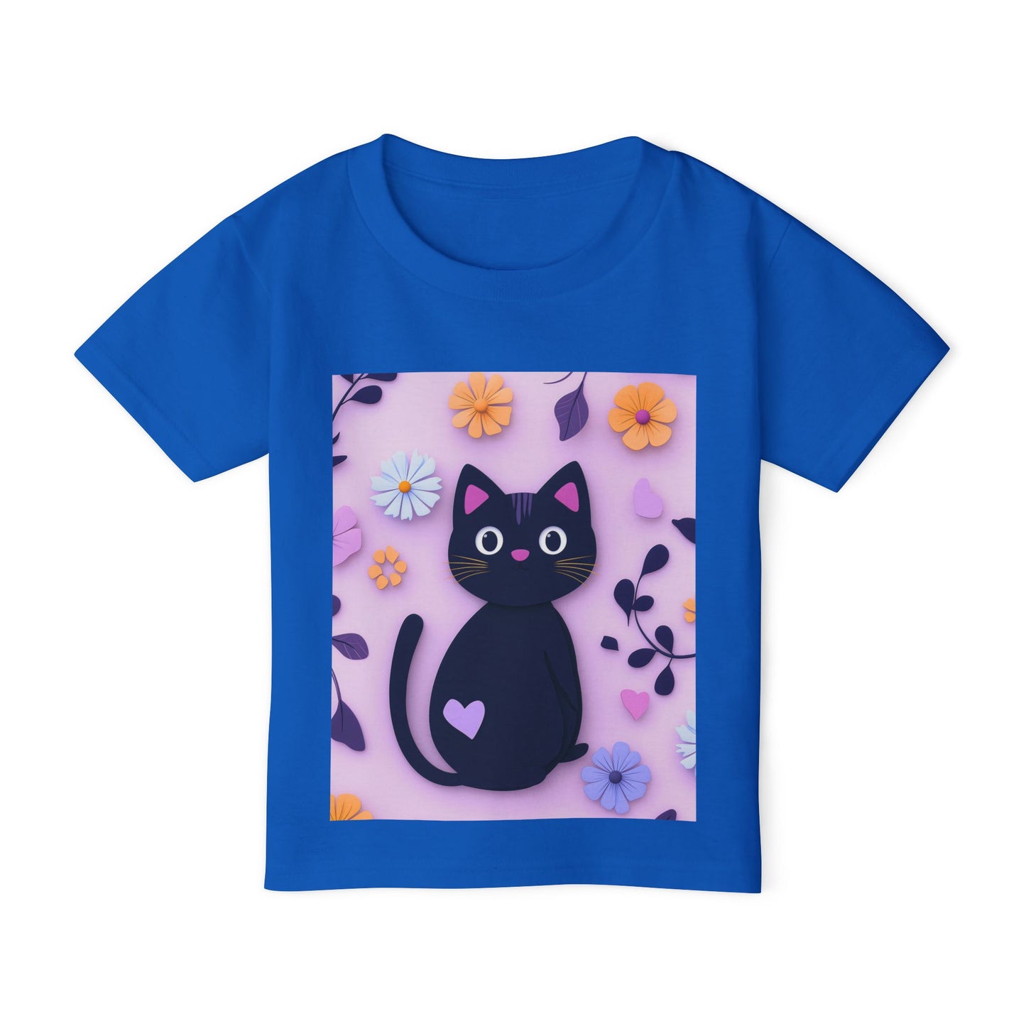 Black Cat Toddler T-Shirt - Soft Heavy Cotton Kids Tee - Imaginary Pals Collection