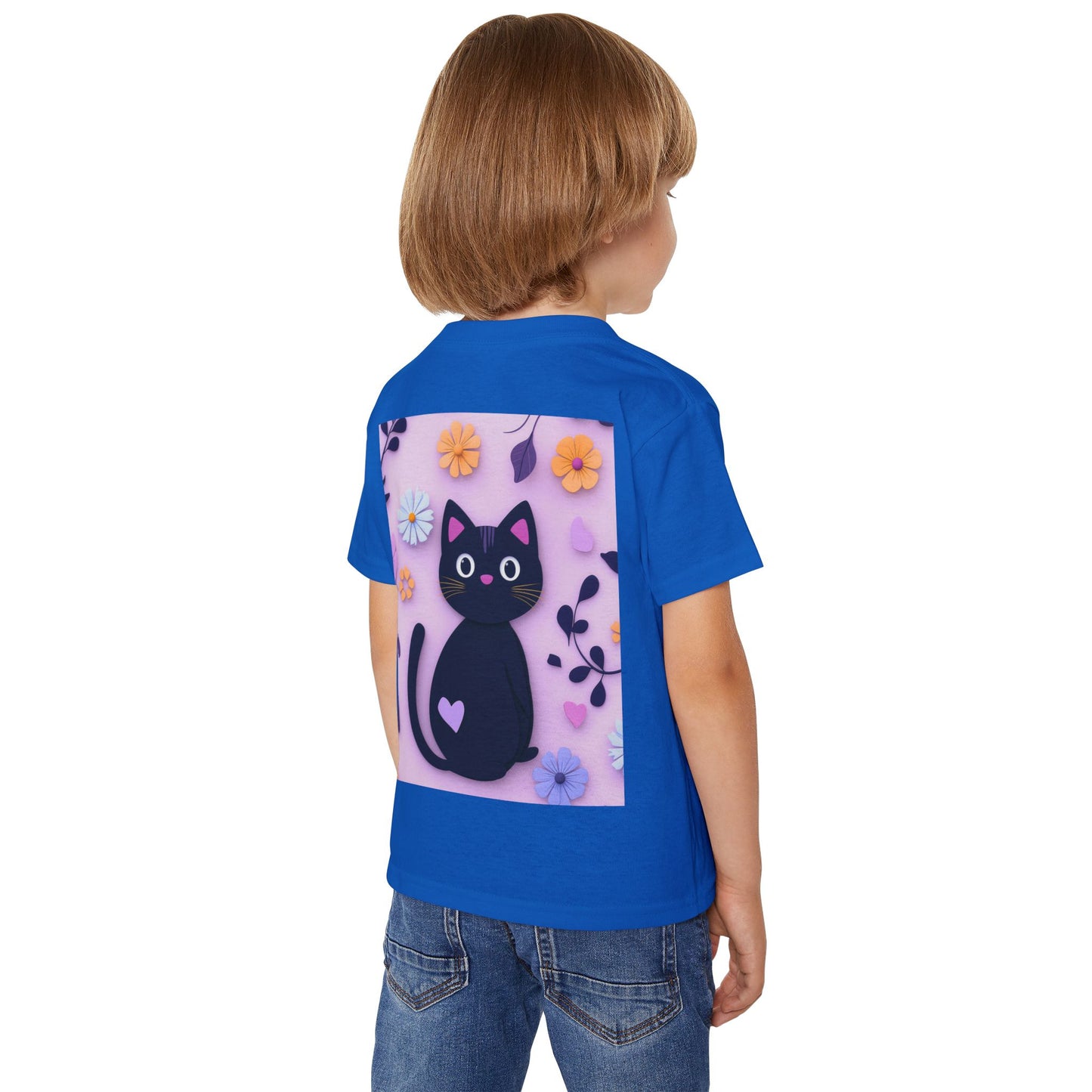 Black Cat Toddler T-Shirt - Soft Heavy Cotton Kids Tee - Imaginary Pals Collection