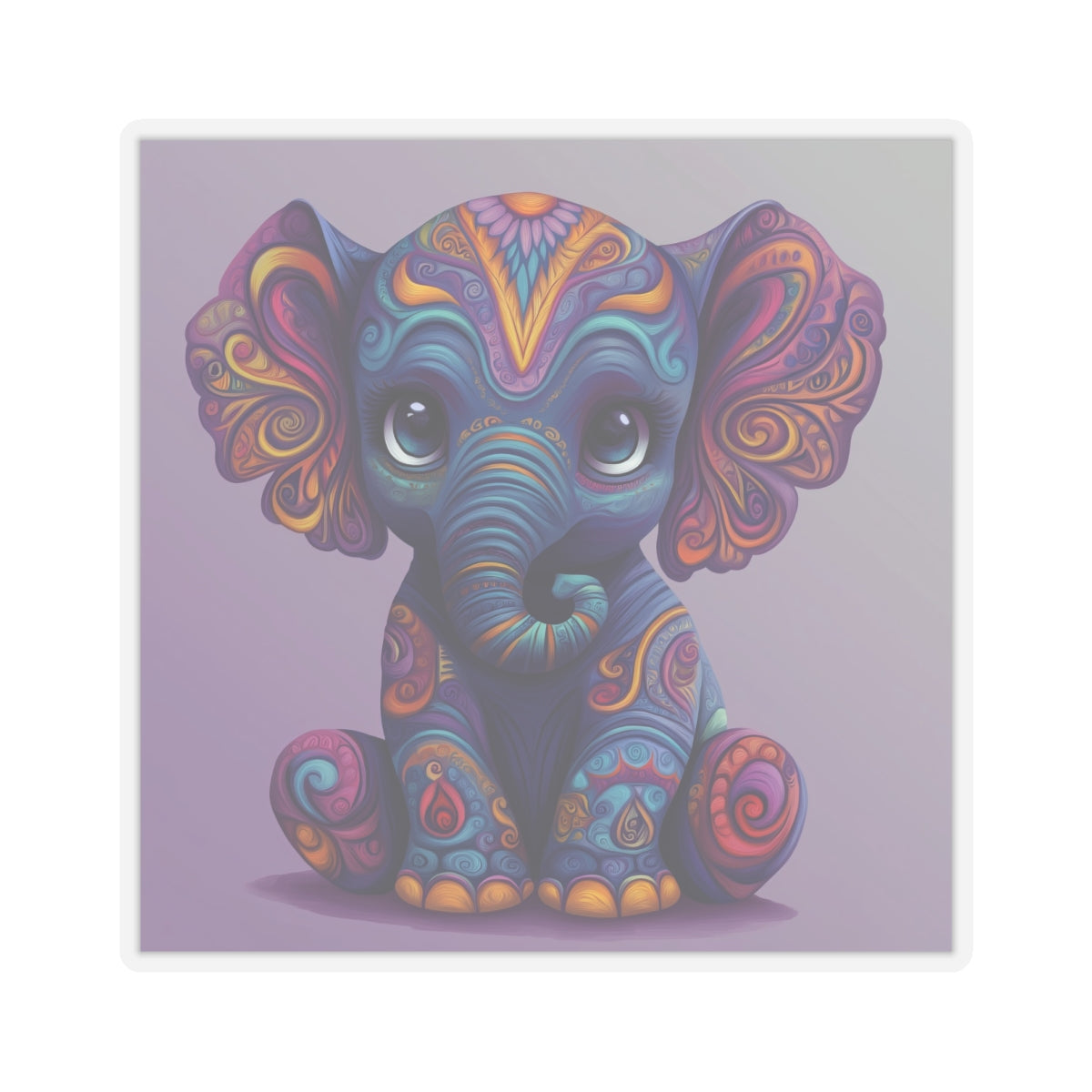 Kawaii Elephant Vinyl Sticker – Imaginary Pals Studio