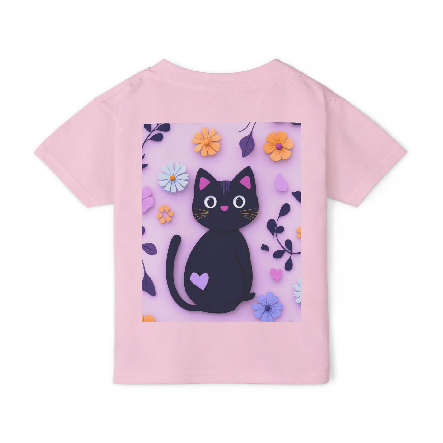 Black Cat Toddler T-Shirt - Soft Heavy Cotton Kids Tee - Imaginary Pals Collection