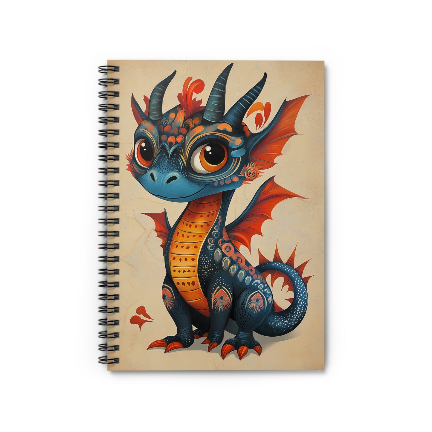 Cute Dragon Spiral Notebook – Ruled Line