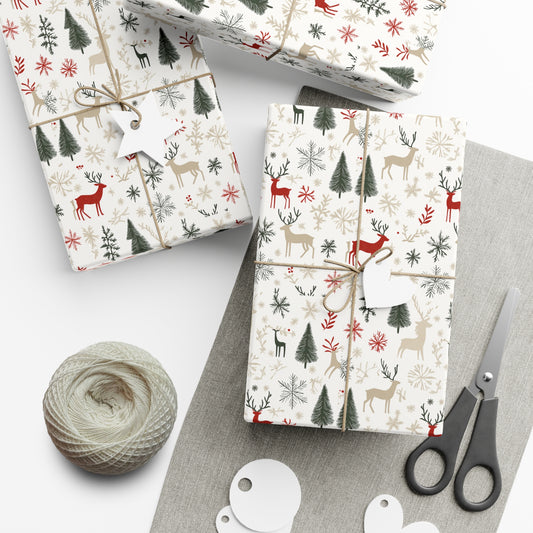 Festive Reindeer Christmas Wrapping Paper – Make Your Gifts Shine