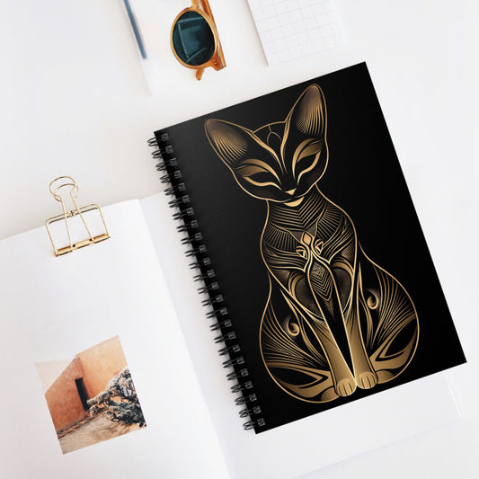 Stylish Feline Spiral Notebook – Perfect for Cat Lovers