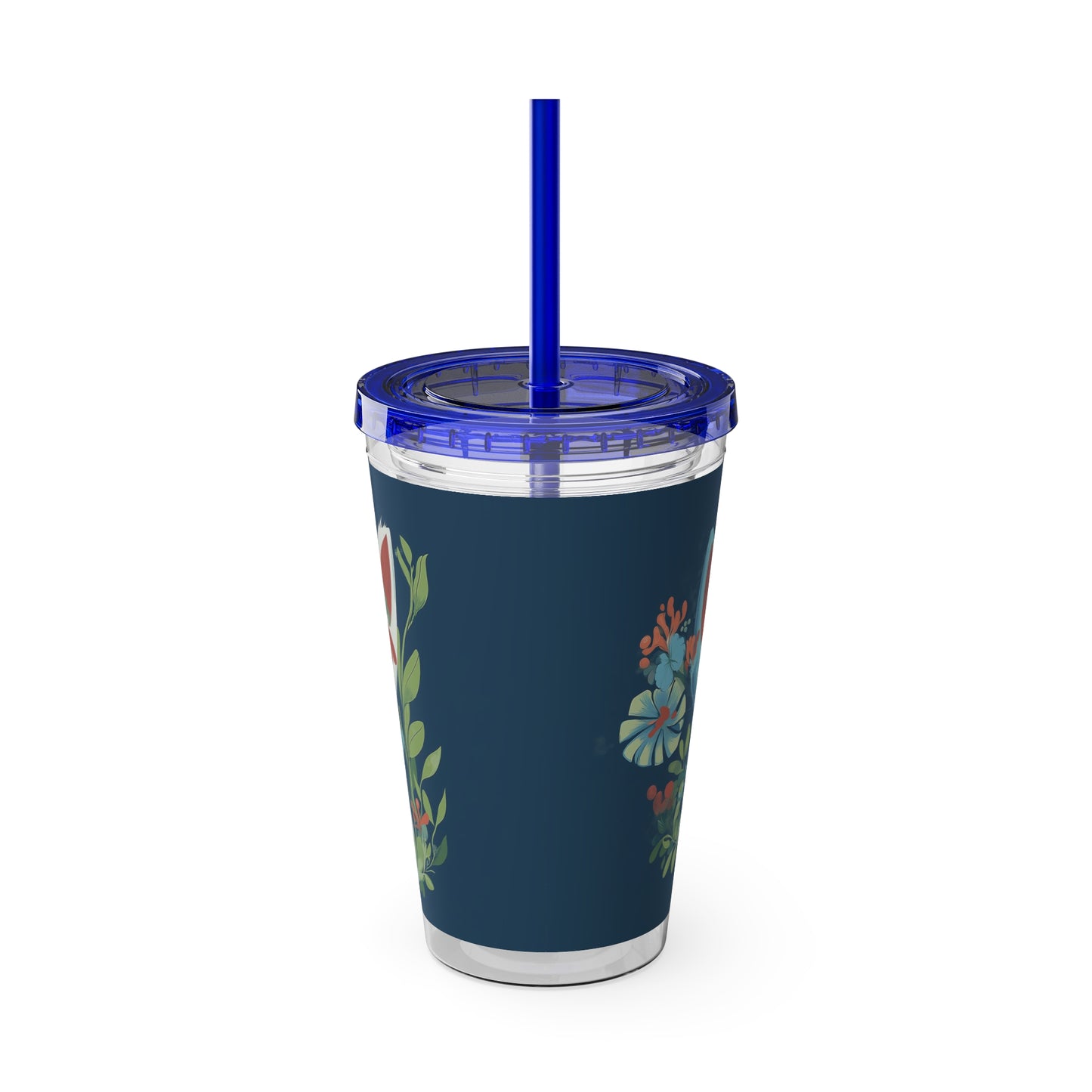 Customizable Sunsplash Tumbler with Straw – Playful Sips Collection