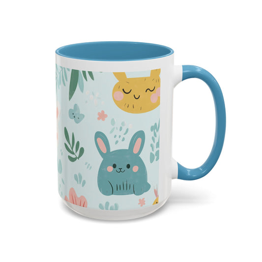 Animal Friends Accent Mug – Playful & Bright