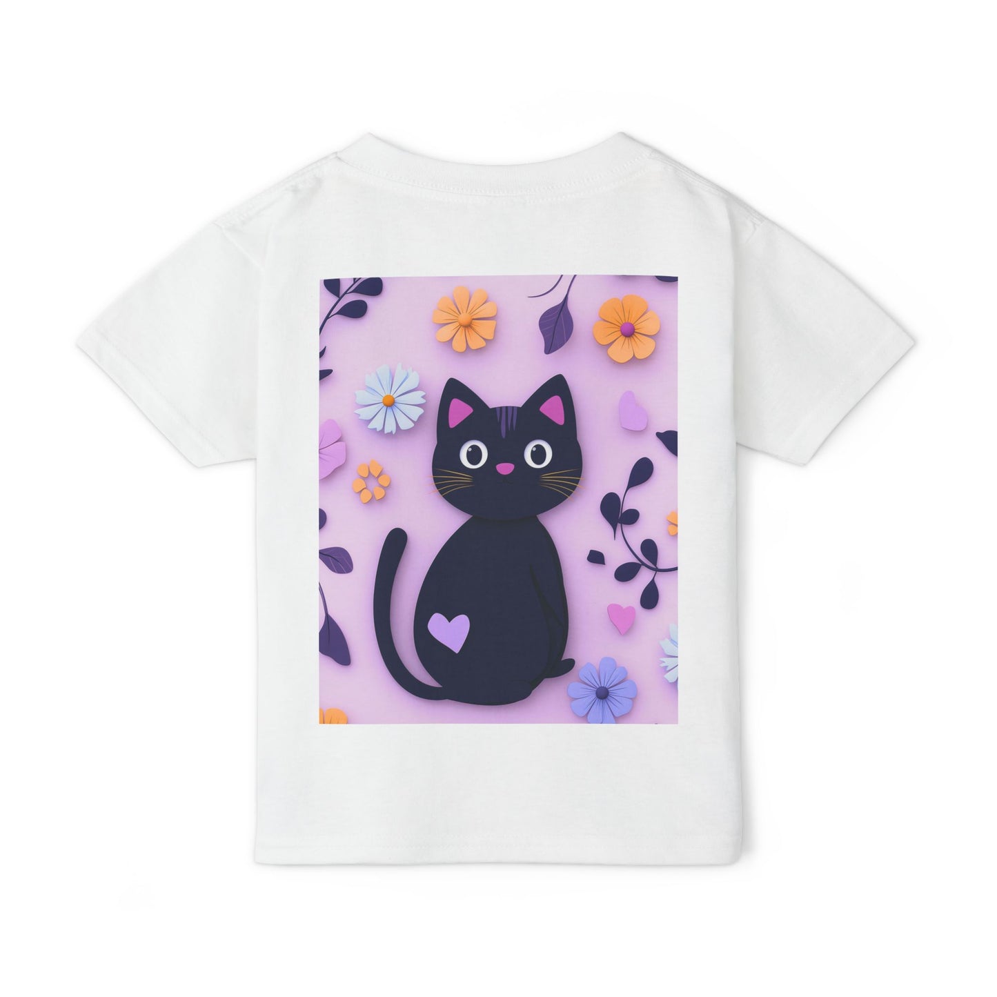 Black Cat Toddler T-Shirt - Soft Heavy Cotton Kids Tee - Imaginary Pals Collection