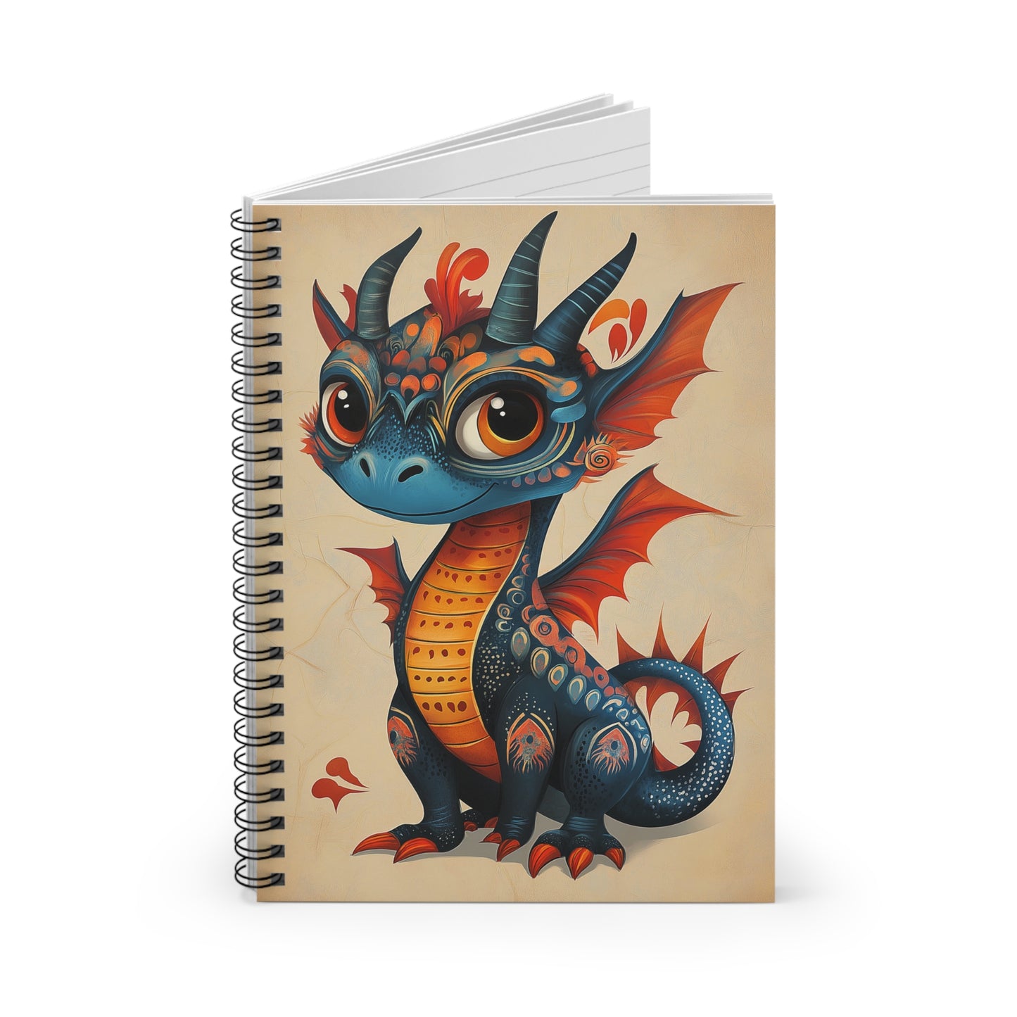 Cute Dragon Spiral Notebook – Ruled Line