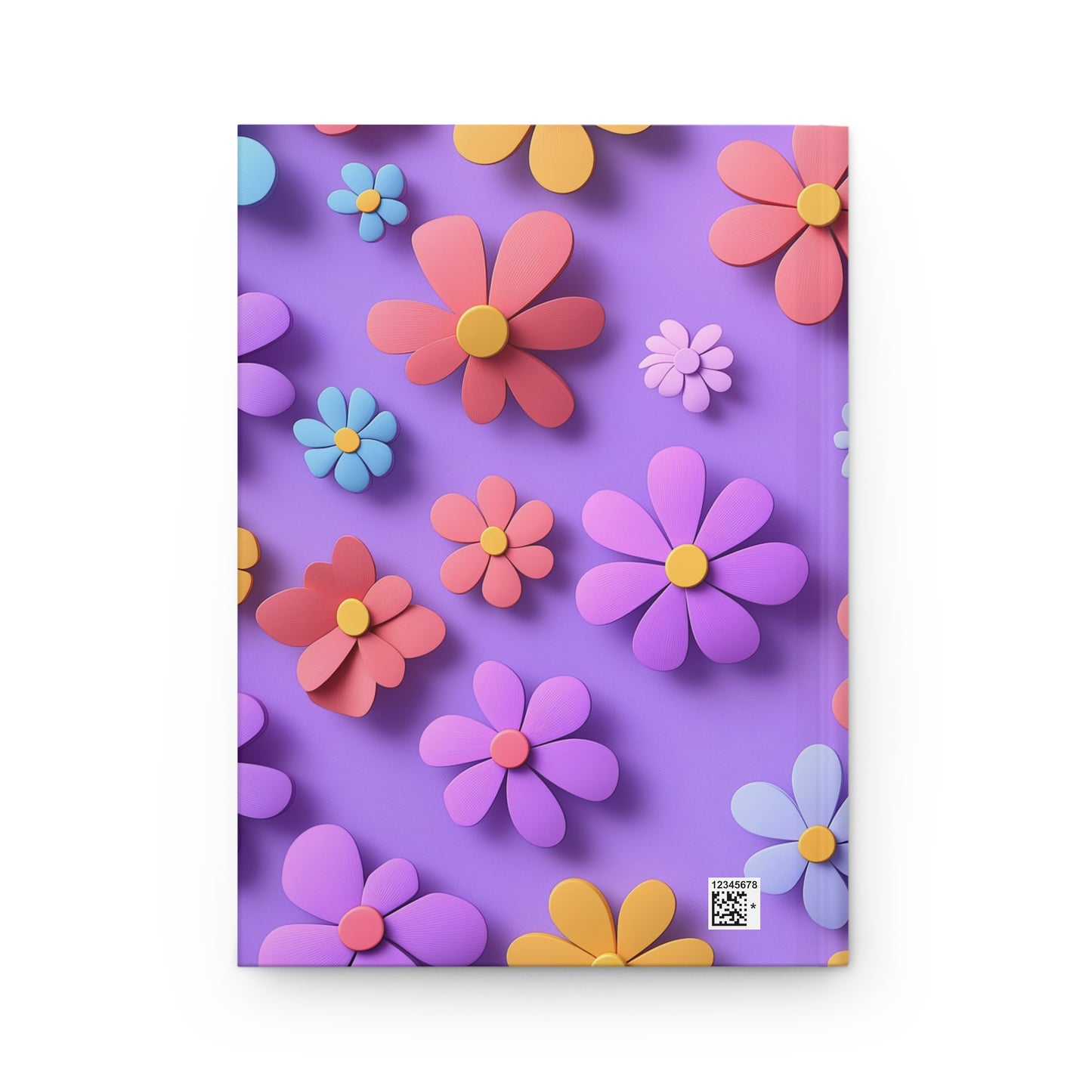 Flower Power Hardcover Journal - Colorful Floral Matte Notebook