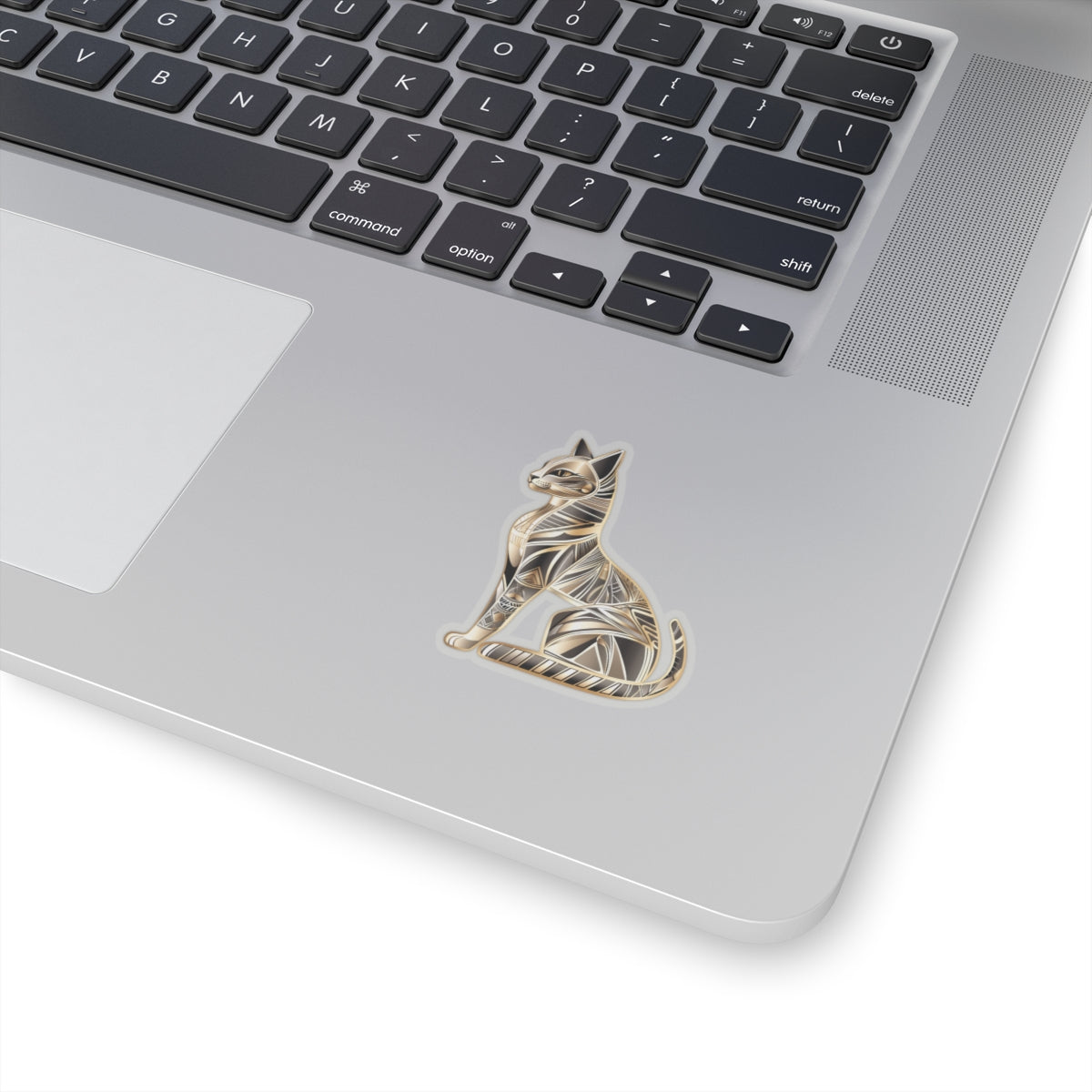 Golden Cat Kiss-Cut Sticker – Stylish & Durable Decoration