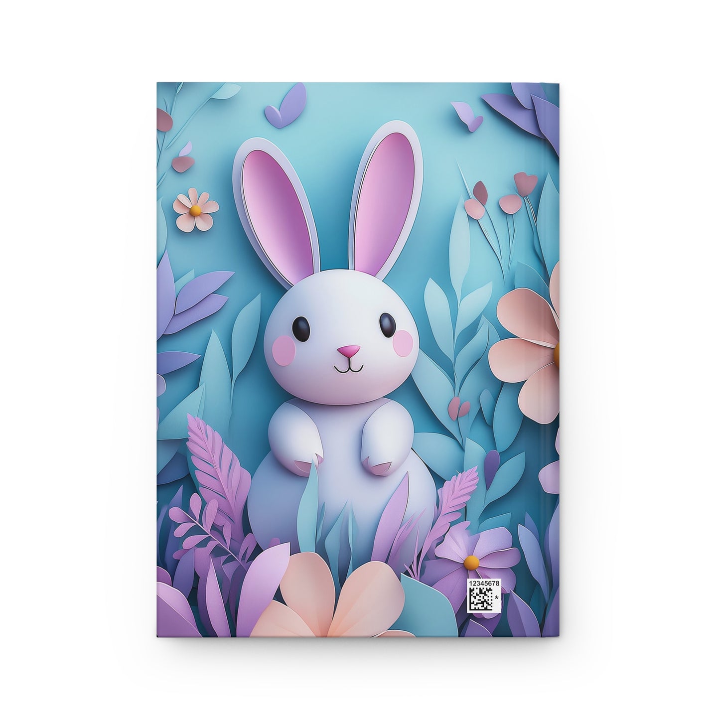 Bunny Garden Hardcover Journal - Whimsical Matte Notebook