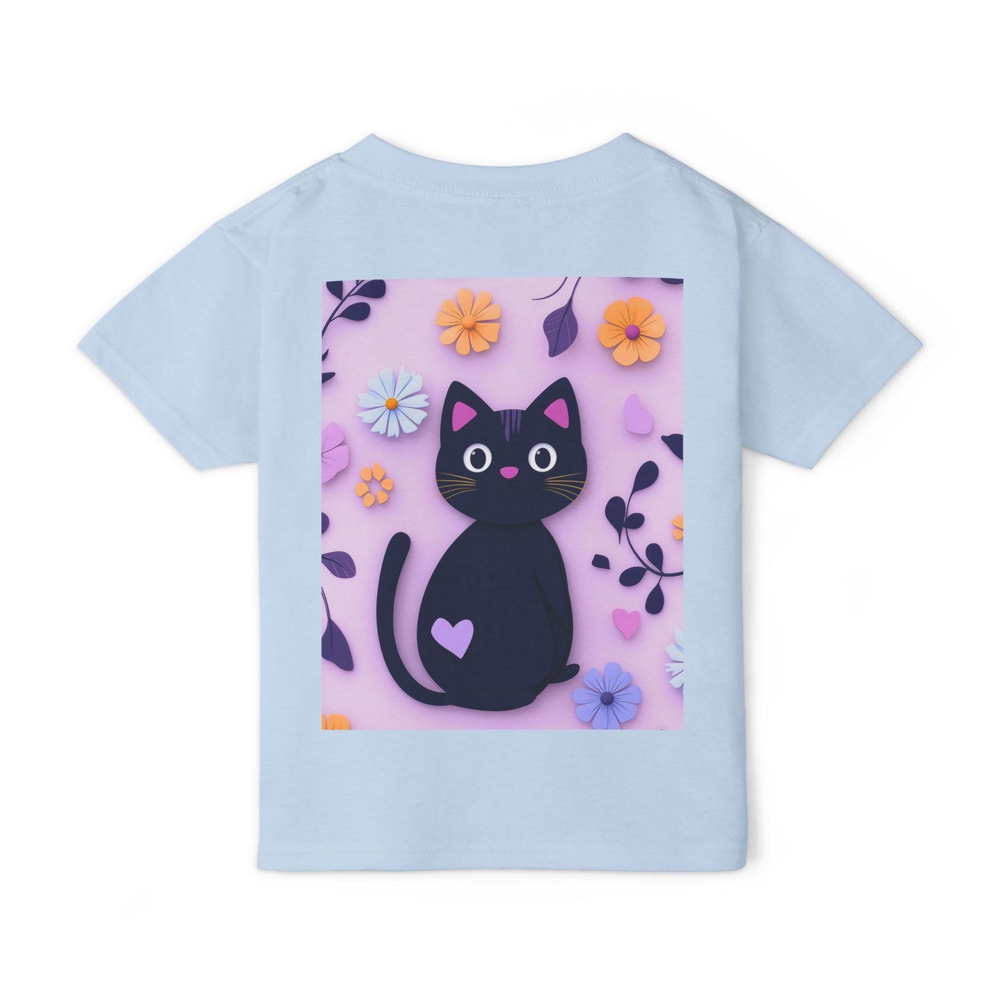 Black Cat Toddler T-Shirt - Soft Heavy Cotton Kids Tee - Imaginary Pals Collection