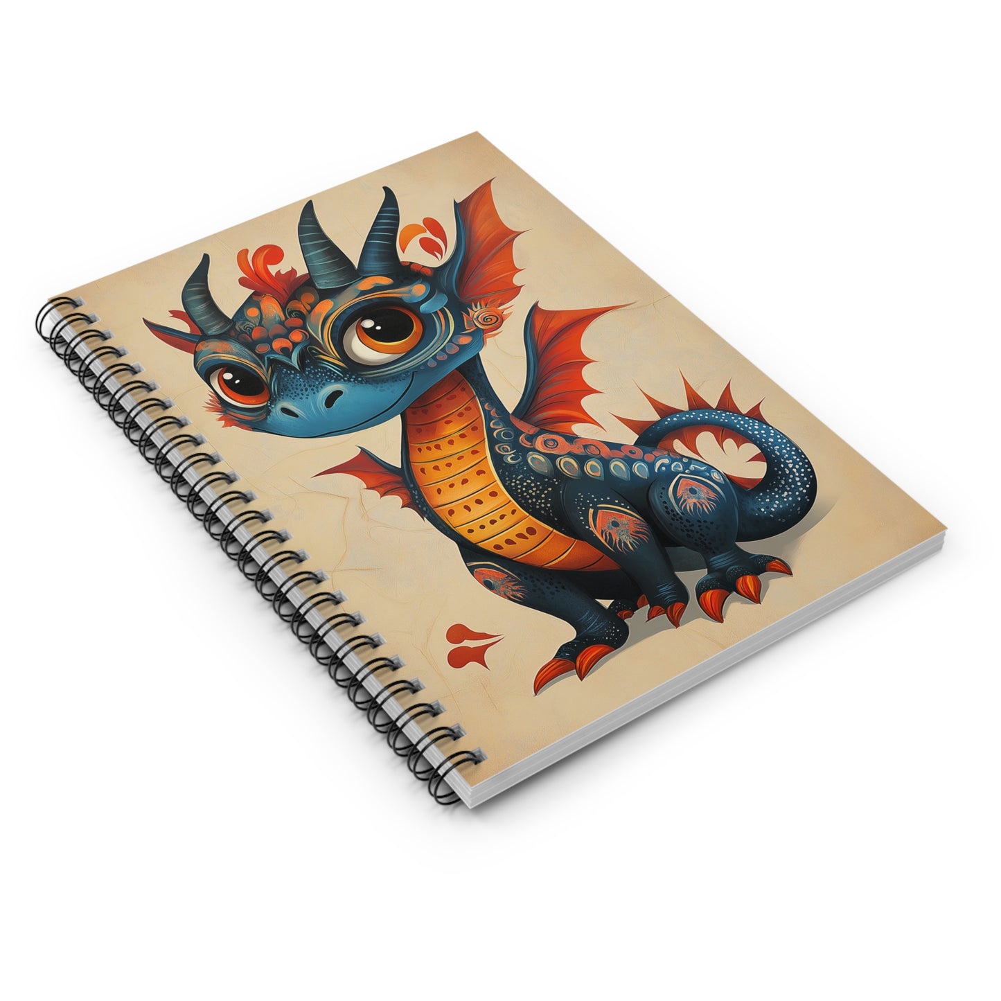 Cute Dragon Spiral Notebook – Ruled Line