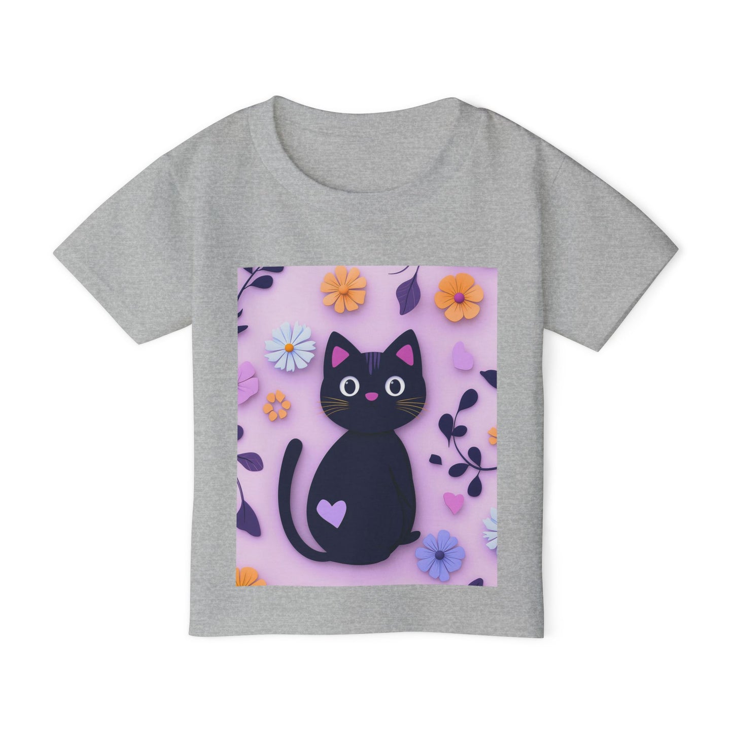 Black Cat Toddler T-Shirt - Soft Heavy Cotton Kids Tee - Imaginary Pals Collection