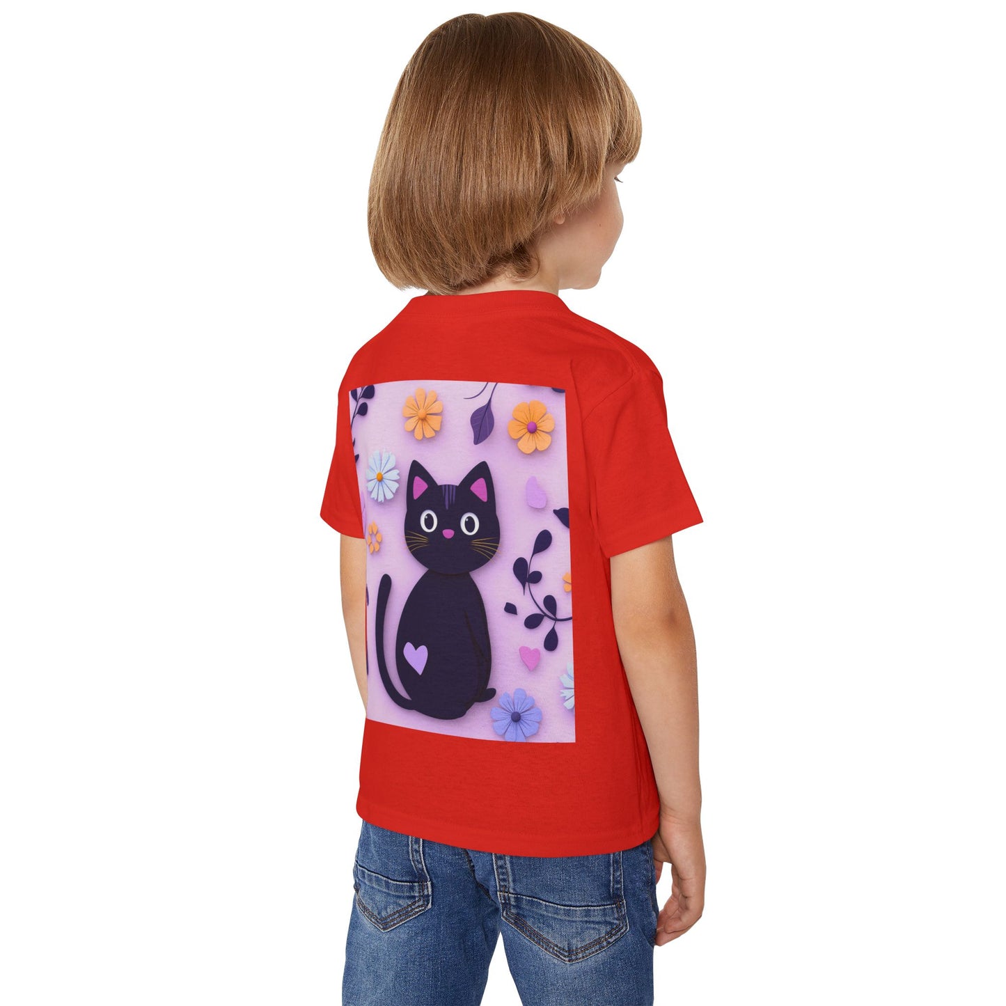 Black Cat Toddler T-Shirt - Soft Heavy Cotton Kids Tee - Imaginary Pals Collection