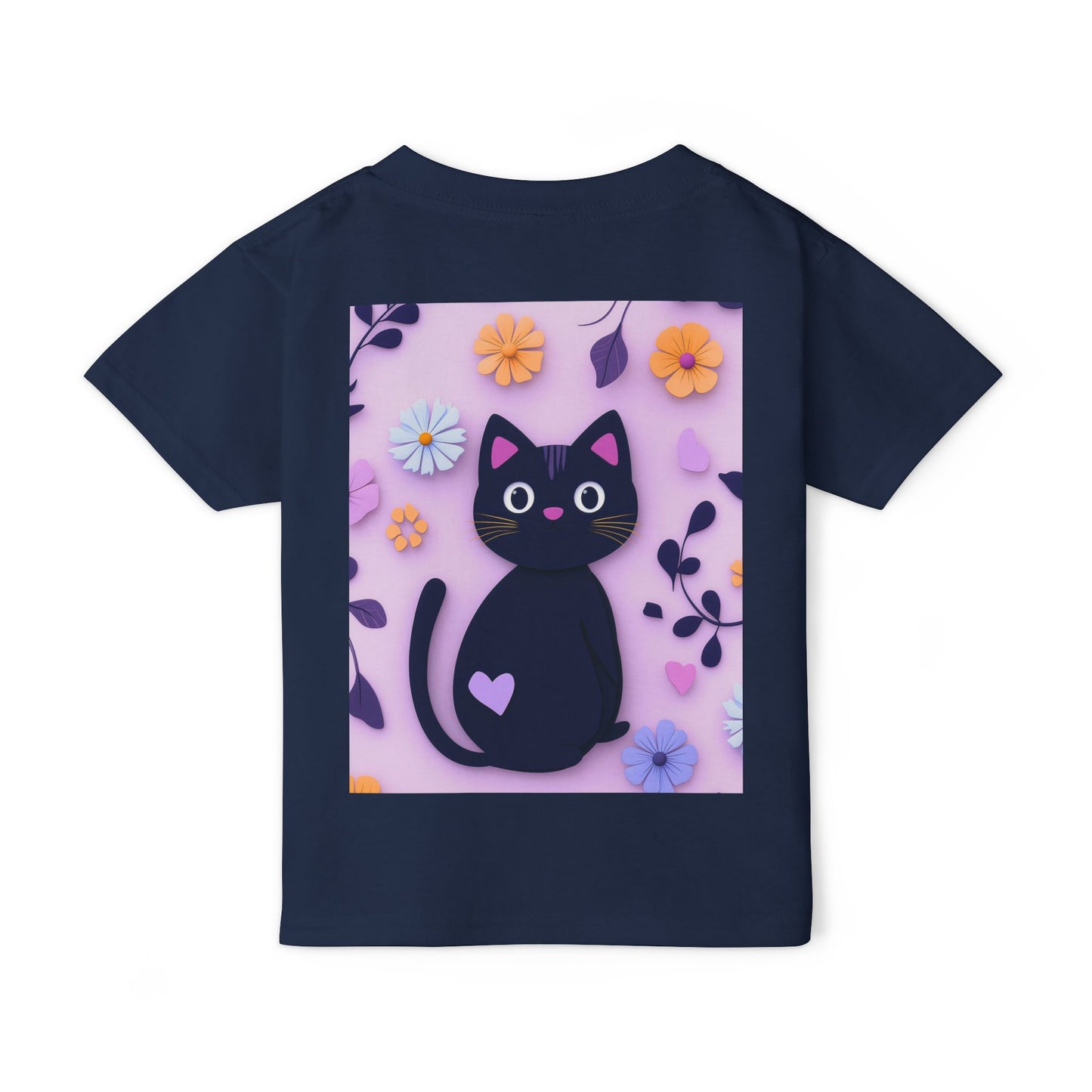 Black Cat Toddler T-Shirt - Soft Heavy Cotton Kids Tee - Imaginary Pals Collection