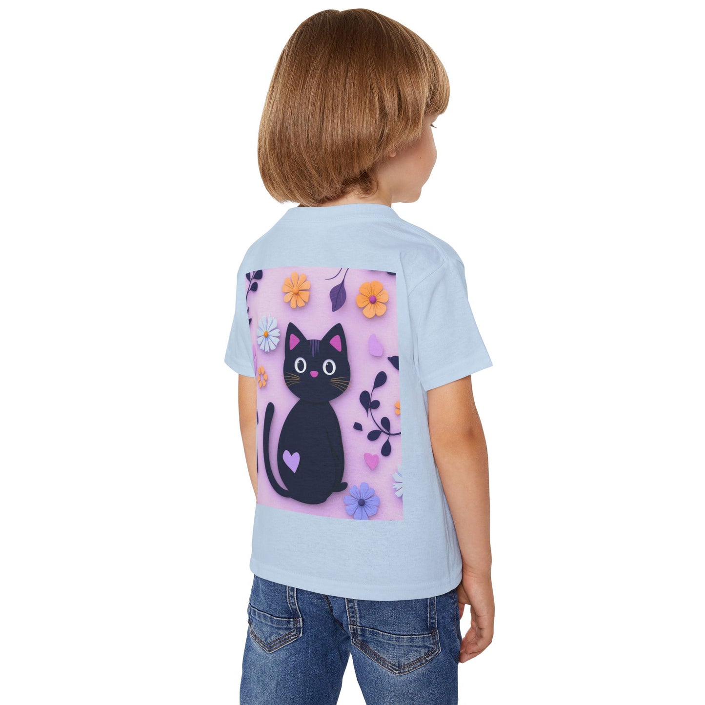 Black Cat Toddler T-Shirt - Soft Heavy Cotton Kids Tee - Imaginary Pals Collection