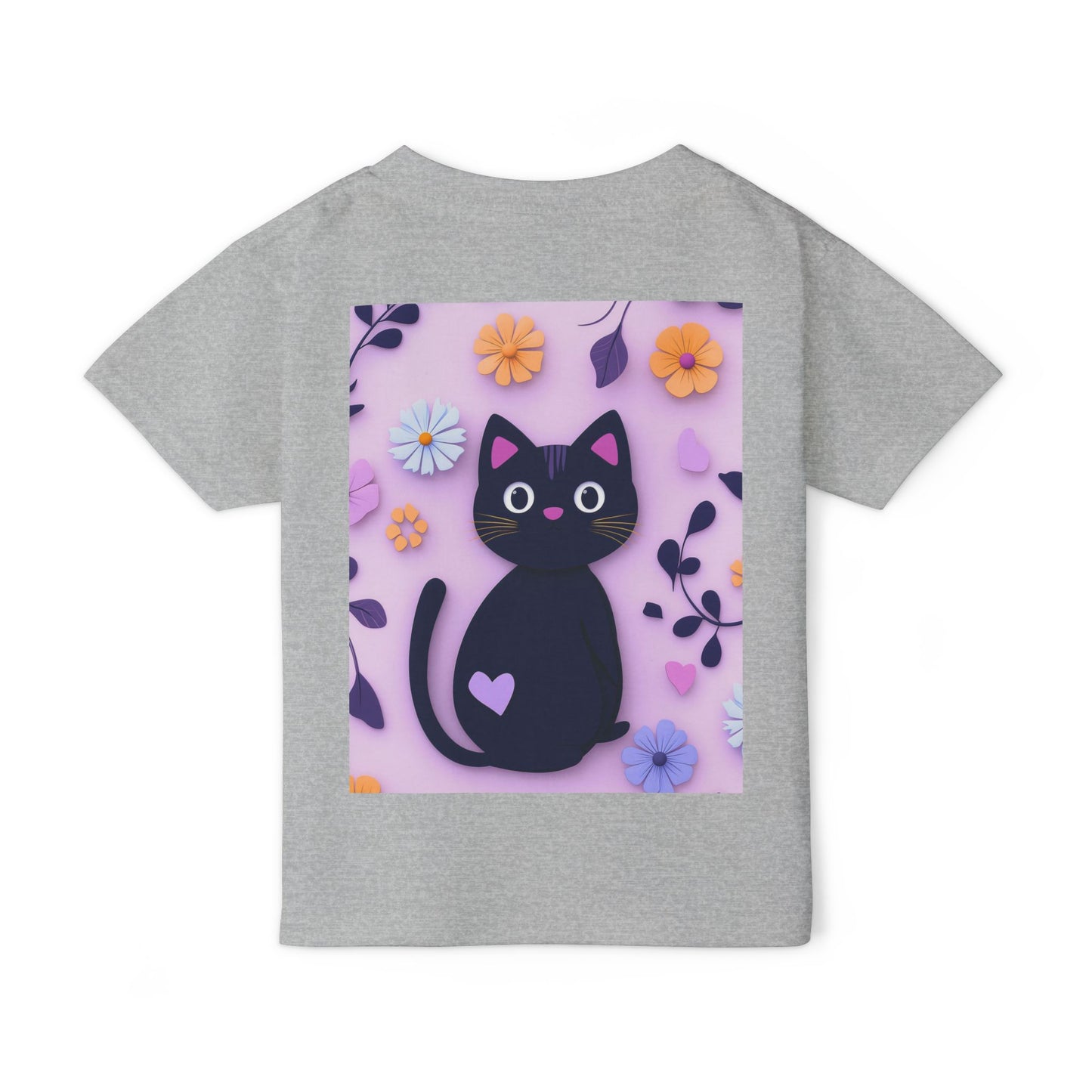 Black Cat Toddler T-Shirt - Soft Heavy Cotton Kids Tee - Imaginary Pals Collection