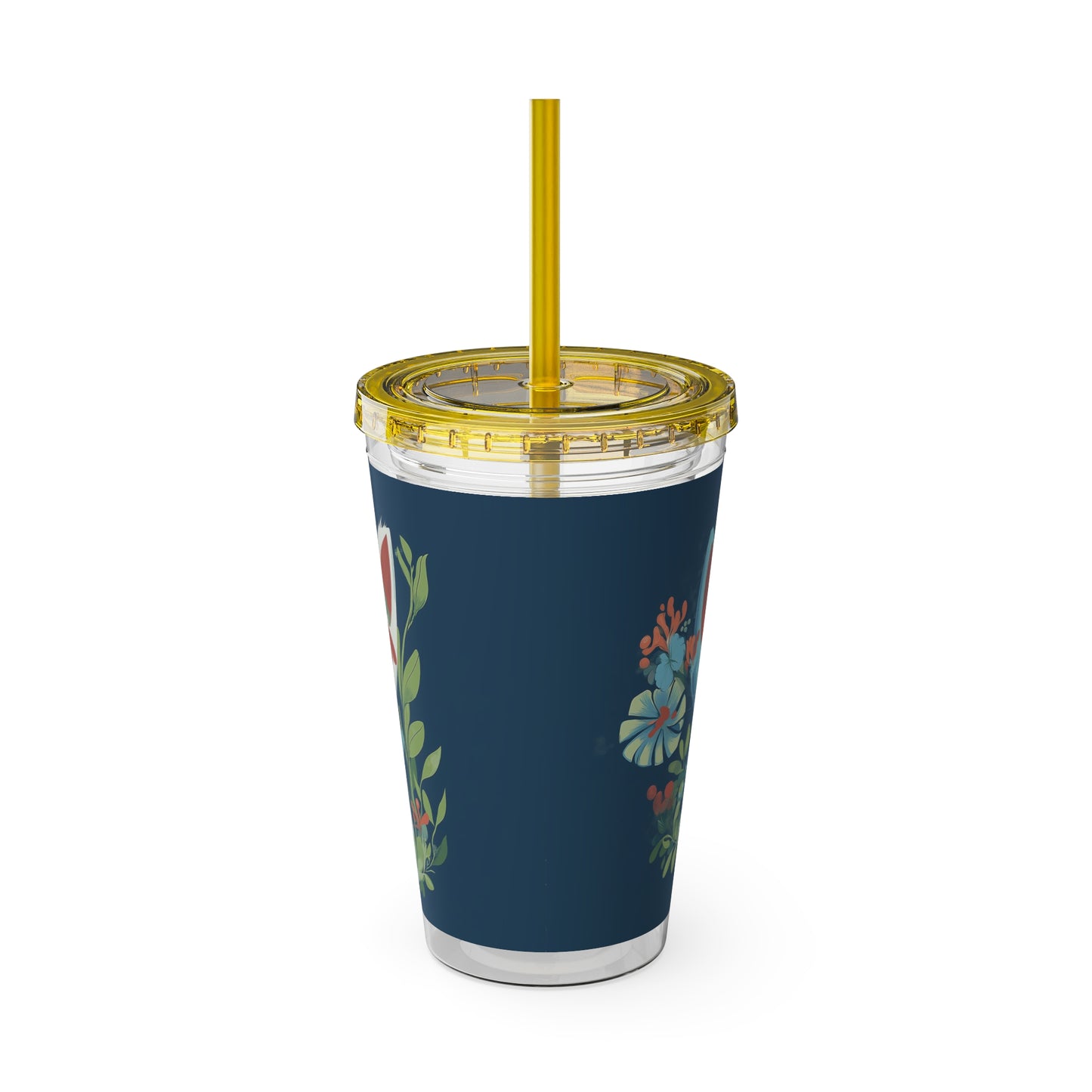 Customizable Sunsplash Tumbler with Straw – Playful Sips Collection