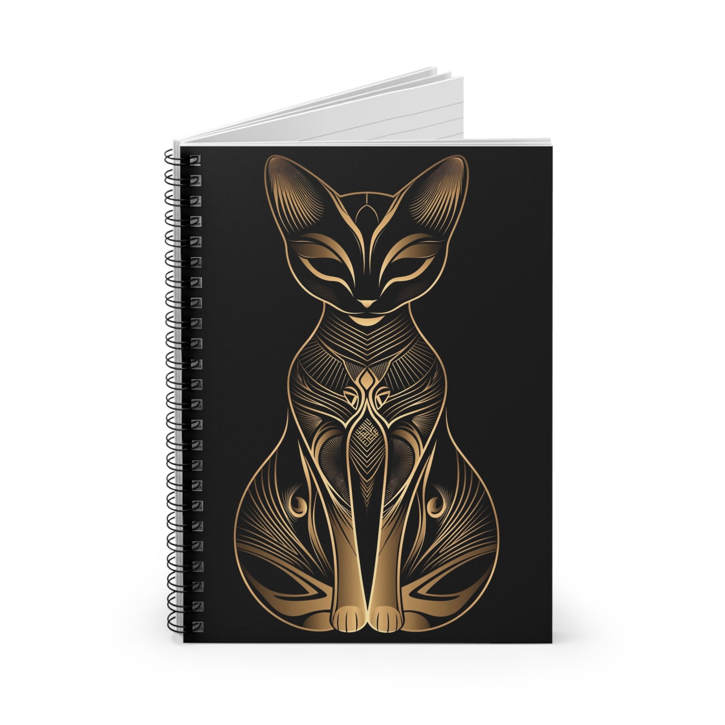 Stylish Feline Spiral Notebook – Perfect for Cat Lovers